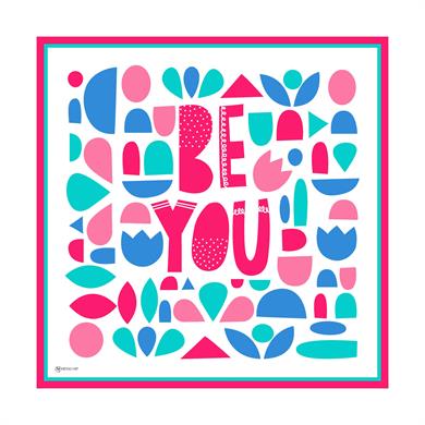 Bee You Twill Scarf Beyaz