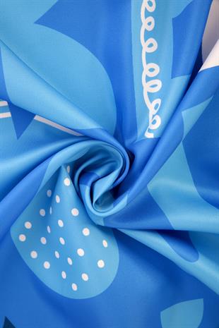 Bee You Twill Scarf Blue