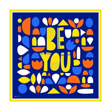 Bee You Twill Scarf Sax