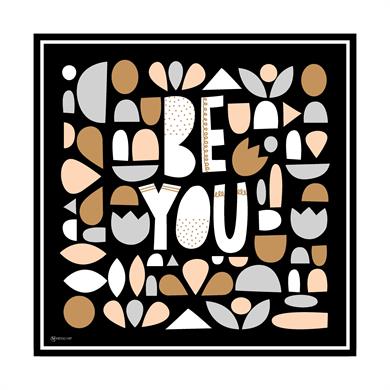 Bee You Twill Scarf Black