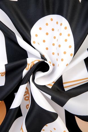 Bee You Twill Scarf Black