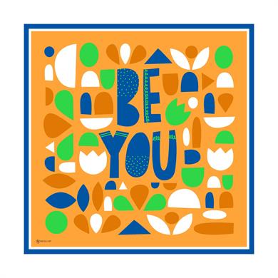 Bee You Twill Scarf Orange