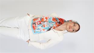 İpek Viskon Şal Turuncu