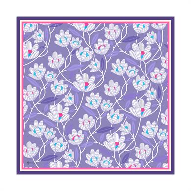 Daphne Twill Scarf Purple