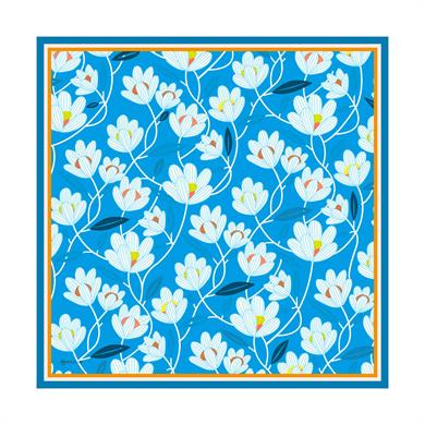 Daphne Twill Scarf Turquiose