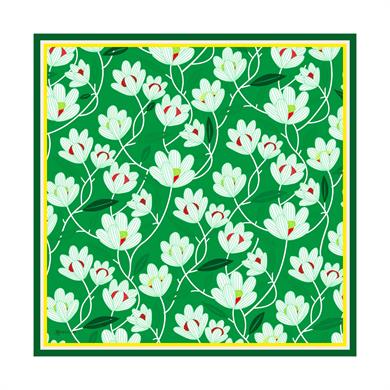 Daphne Twill Scarf Green