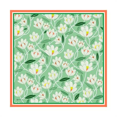 Daphne Twill Scarf Green