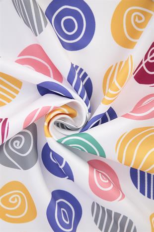 Dora Twill Scarf Beyaz