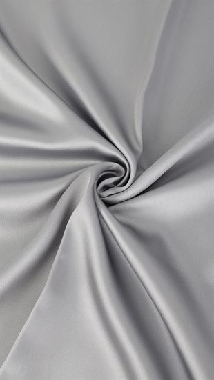 Düz Renk Açıkgri İthal İpek Eşarp