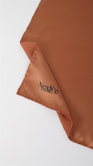 Düz Renk Hardal  İthal İpek Eşarp