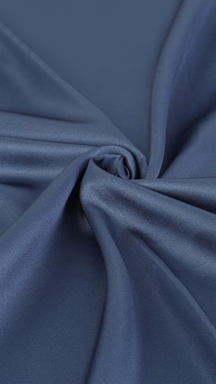 Düz Renk İndigo İthal İpek Eşarp