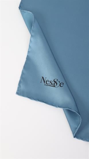 Düz Renk Turkuaz  İthal İpek Eşarp