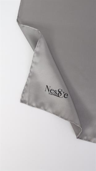 Düz Renk Vizon İthal İpek Eşarp