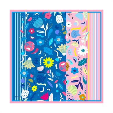 Eyalen Twill Scarf Blue