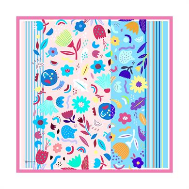 Eyalen Twill Scarf Pink