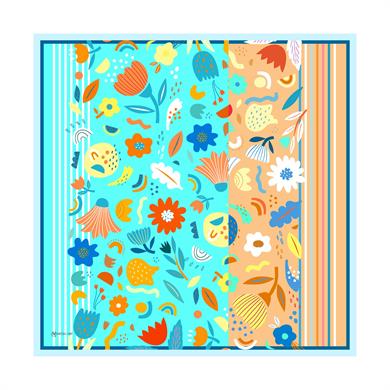 Eyalen Twill Scarf Turquiose