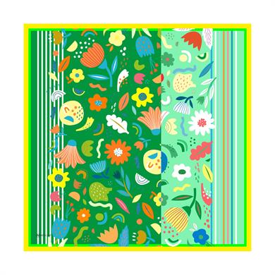 Eyalen Twill Scarf Green