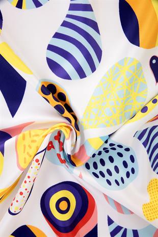 Helisia Twill Scarf Beyaz