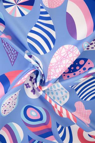 Helisia Twill Scarf Indigo