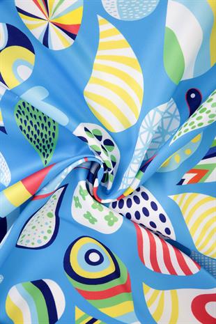 Helisia Twill Scarf Blue