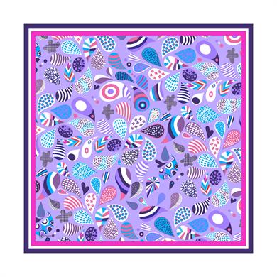 Helisia Twill Scarf Purple