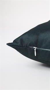 Kare Desenli Lacivert Süet Yastık /Kırlent Kılıfı 48x48 cm