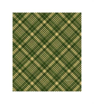 Kare Desenli Sarı Saçaklı Paşmina Eşarp 109x125