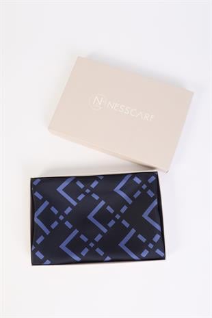 Kare Desenli Twill İpek Eşarp / Fular 95x95