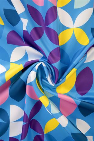 Laura Twill Scarf Blue