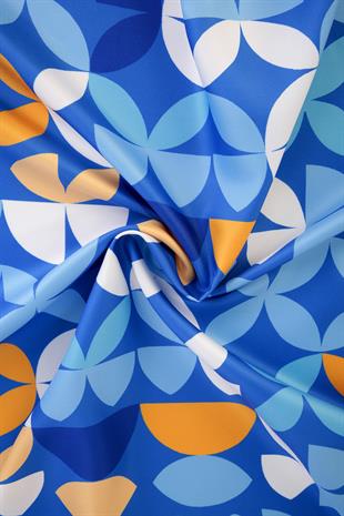 Laura Twill Scarf Blue