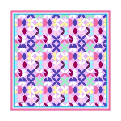 Laura Twill Scarf Purple