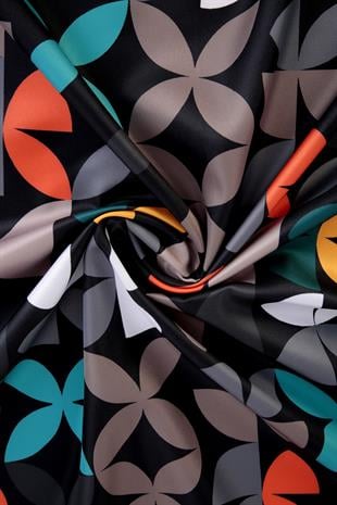 Laura Twill Scarf Black