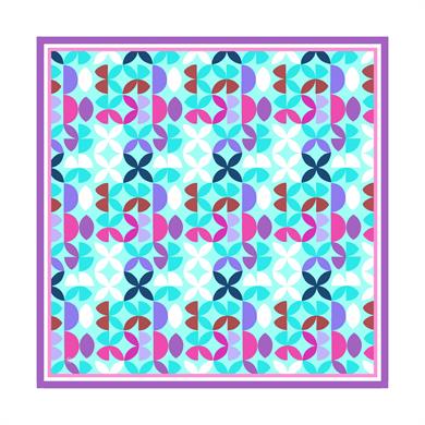 Laura Twill Scarf Turquiose