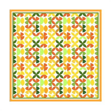 Laura Twill Scarf Orange