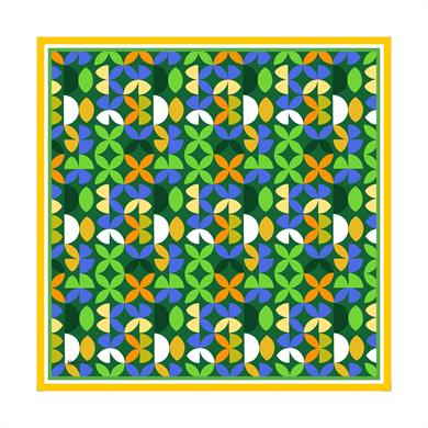 Laura Twill Scarf Green