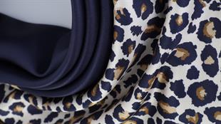 Leopar Desenli İthal İpek Saten Eşarp