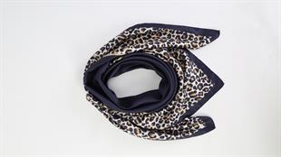 Leopar Desenli İthal İpek Saten Eşarp