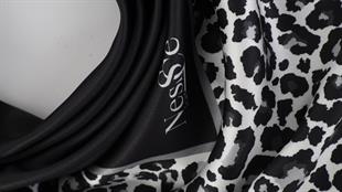 Leopar Desenli İthal İpek Saten Eşarp