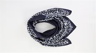 Leopar Desenli İthal İpek Saten Eşarp