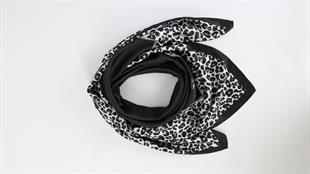 Leopar Desenli İthal İpek Saten Eşarp