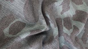 Leopar Desenli Yeşil Şardonlu Paşmina Şal 