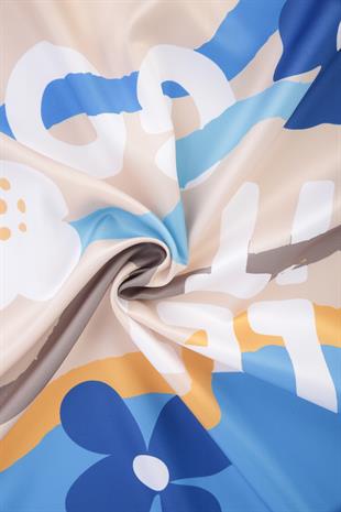 Let It Go Twill Scarf Blue