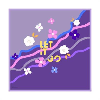 Let It Go Twill Scarf Purple