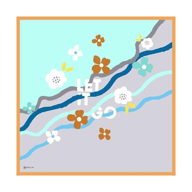 Let It Go Twill Scarf Orange