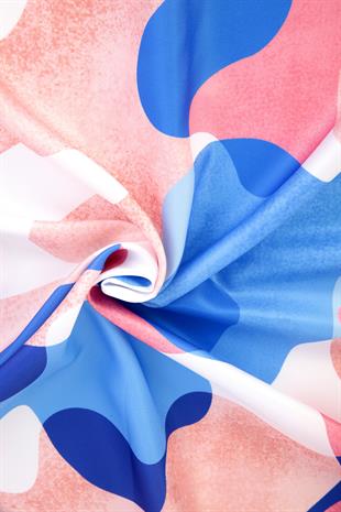 Lia Twill Scarf Blue