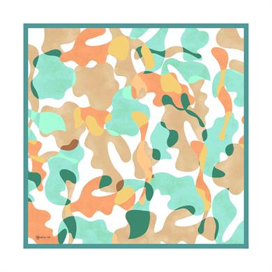 Lia Twill Scarf Turquiose