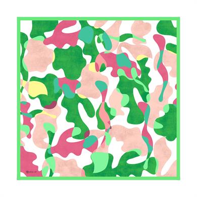 Lia Twilll Scarf Green