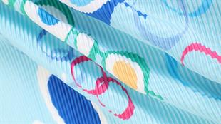 Lilith Pilise Twill Eşarp Mavi