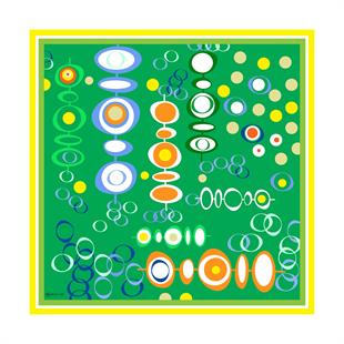 Lilith Pilise Twill Eşarp Yeşil