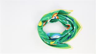 Lilith Pilise Twill Eşarp Yeşil